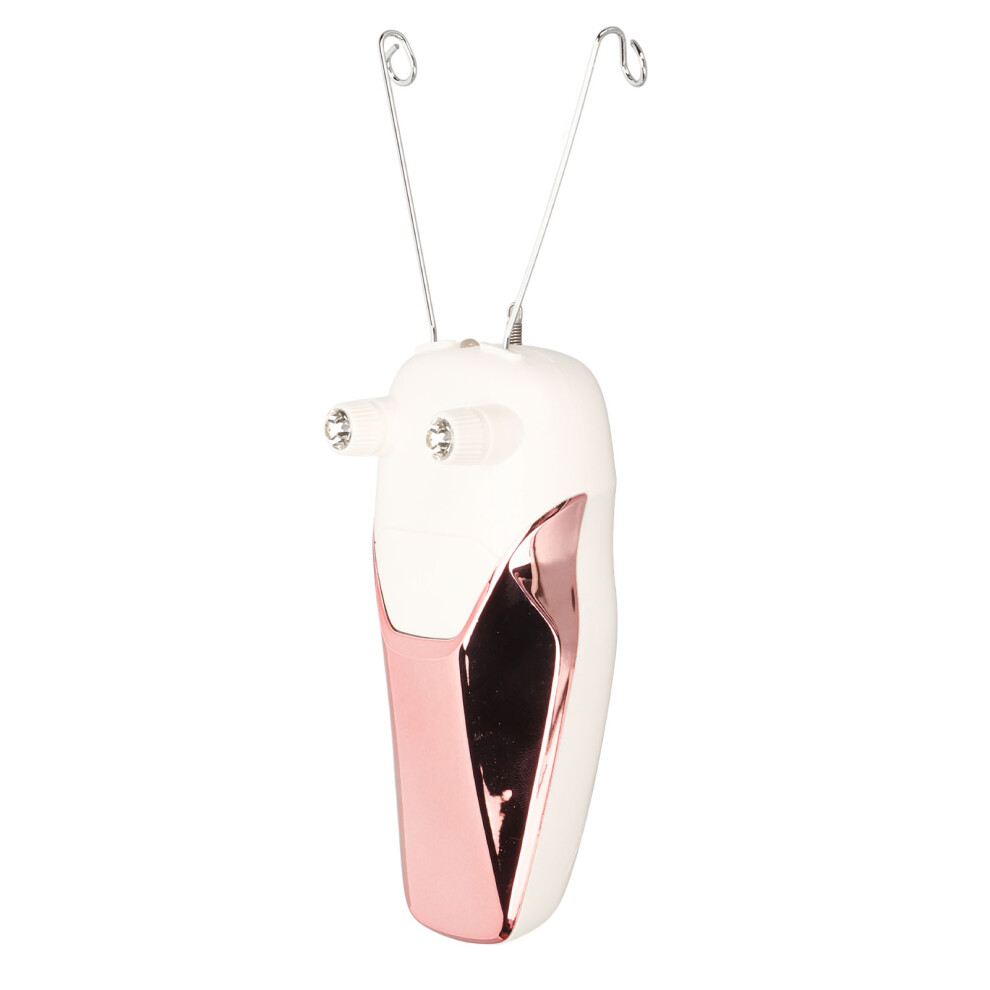 Pink Usb Rechargeable Electric Cotton Thread Epilator With Led Lighting