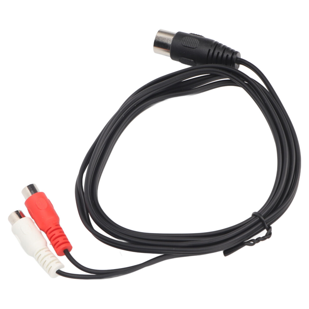 8 Pin Din To 2 Rca Adapter Cable 4.9Ft 1.5M Male To Female For Sound Equipment 9451354478983