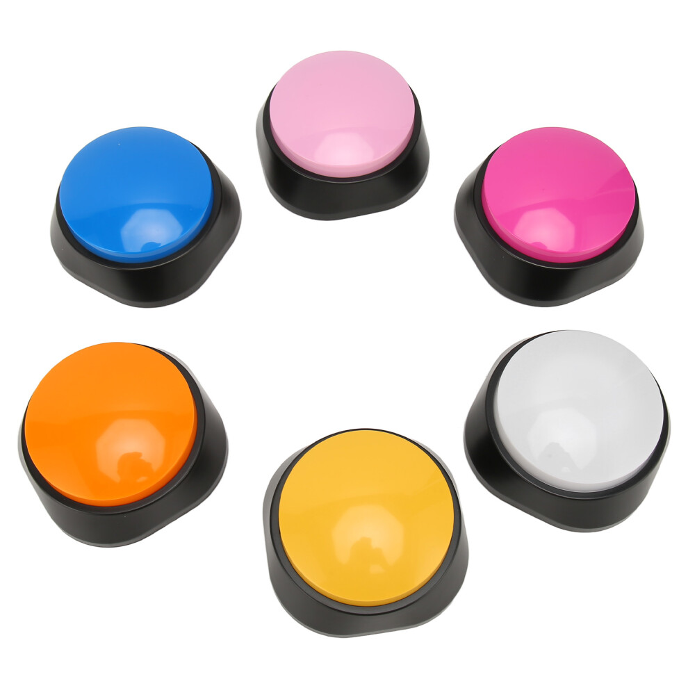 6Pcs Voice Recording Button For Dogs, 30 Sec, Colorful 4601354481581