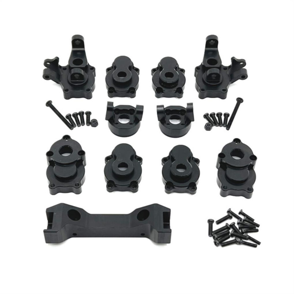(Black) Aluminum Alloy 1/10 Upgrade Metal Parts Kit 11pieces Durable Full-image-OPC-PMF9F8D-NEW
