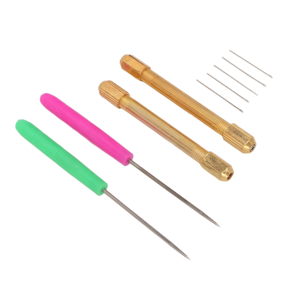 Durable Metal Doll Hair Making Tool Set with 10 Needles & 2 Holders