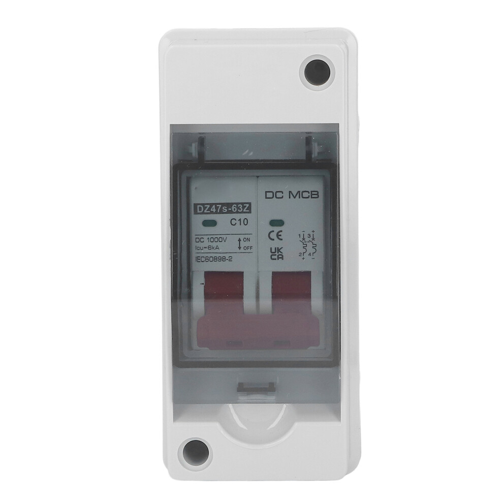 Solar Pv Dc Isolator Switch 2P Waterproof Mini Circuit Breaker Ip65 1000V 10A 8751354487741