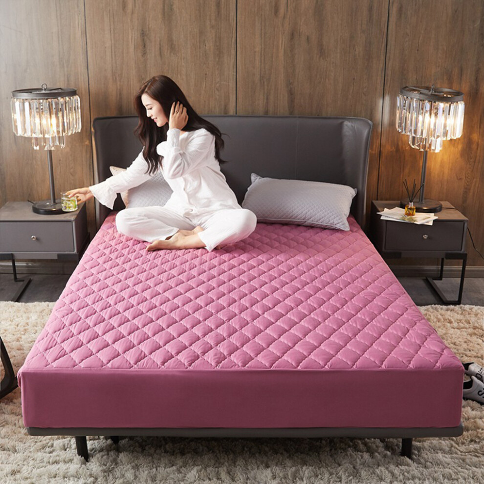 (Rose Red) Enjoy And Comfort Of Multifunctional Mattress Pad Cover Easy To-image-OPC-PMF9TQT-NEW