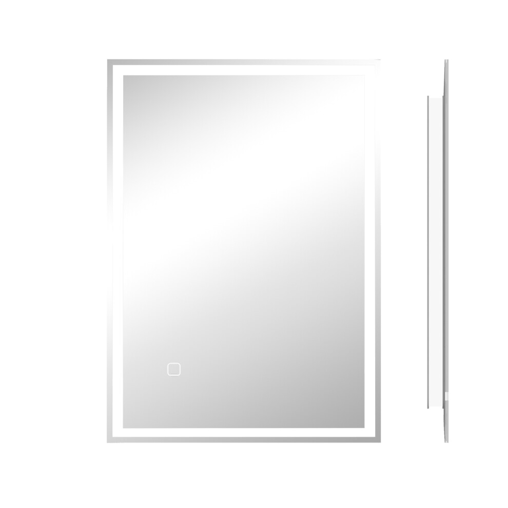 Smart LED Bathroom Mirror 70x50cm with Lights Dimmable Anti-Fog Touch Control 3 Colour Changes Vanity Mirror-image-OPC-PMF9Z2D-NEW