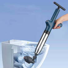 Powerful Toilet Plunger Drain Clog Remover High-Pressure Unclogger Real-Time Barometer Air Plunger For Toilet And Bath