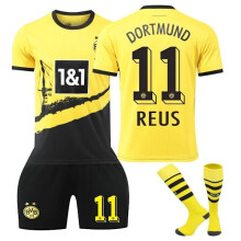 (Kinder 24 (130-140 cm)) Dortmund Heim-Sporttrainingsanzug Nr. 11 Reus Neue Saison Neueste Erwachsenen-
