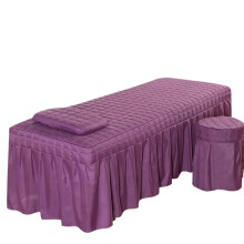Reusable Massage Sheet 1Pcs 190x80 cm Solid Purple Full Cover With Hole Skin-Friendly For Beauty Salon Massage Table