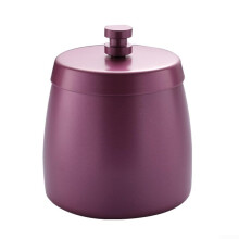 Stainless Steel Soot Collector with Lid Purple For Indoor And Outdoor Use Easy To Maintain