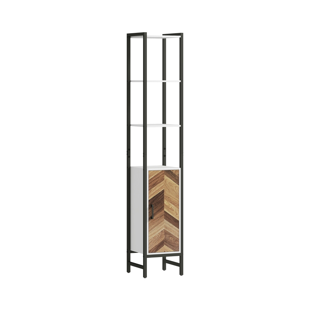 Narrow Tall Storage Cabinet 170cm Tall with 3 Shelves Slim Design Multi-Purpose Bathroom & Kitchen Storage Unit-image-OPC-PMFBDB5-NEW