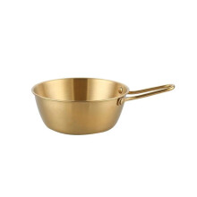Portable Rice Wine Cup With Handle, Stainless Steel Rice Wine Cup, Gold Color, Ideal For Office Lunches
