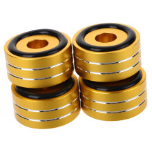Aluminum Alloy Speaker Slip Mats 4-Piece Set Speaker Pad Base For Amplifier Feet Protection