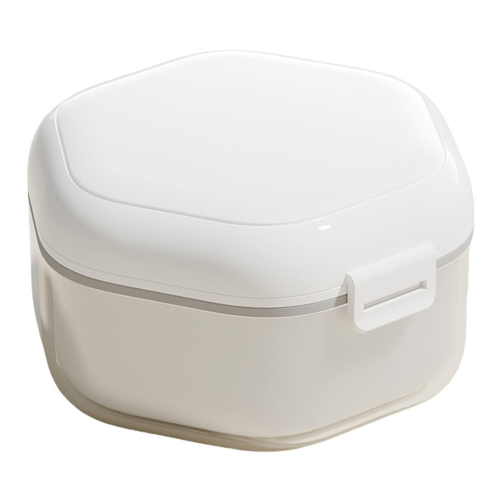 Storage Boxes Denture Bath Box Cup With Strainer Basket Retainer Storage Waterproof Mouth Guard Holder For Household