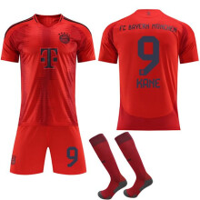 (24) Bayern München Heim-Sportanzug für Kinder und Erwachsene mit Socken Nr. 9 KANE 24