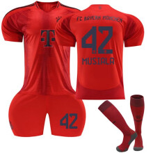 (26) Bayern München Heimtrikot für Kinder mit Stutzen Nr. 42 Musiala 26