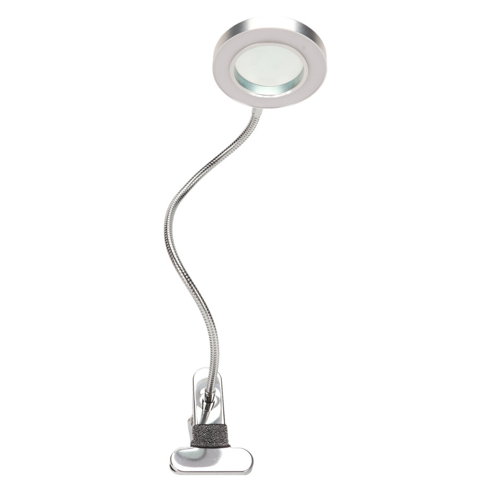 Magnifying Desk Lamp 3 Color Modes, 500LX, Dimmable, Flexible Gooseneck