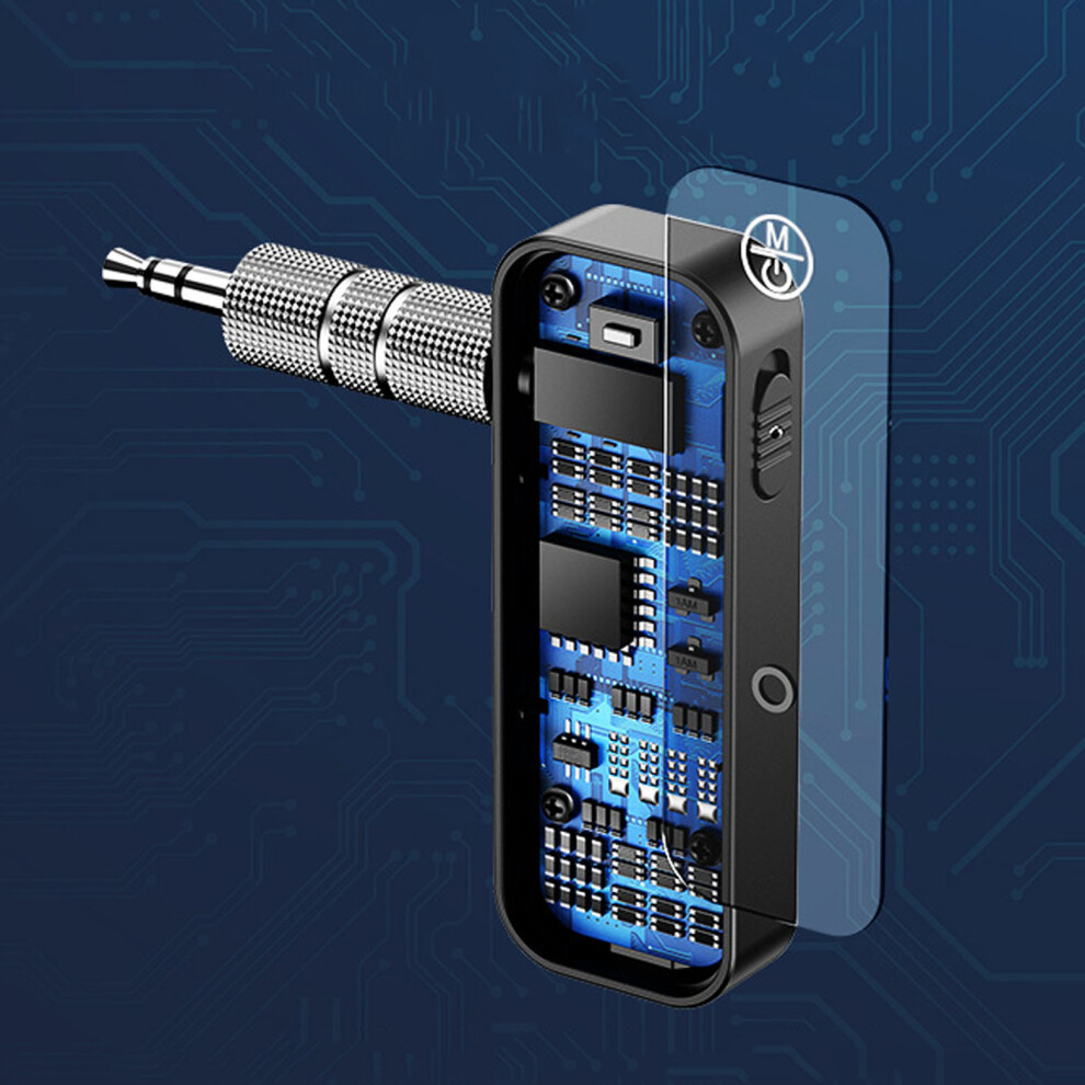 Car Bt 5.0 Receiver, 140Mah, 10M Range, 3.5Mm Aux Adapter 8311354515938