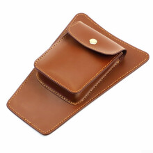 Motorcycle Tank Bag Cover Leather Waterproof Scratch-Resistant Brown Universal Fit
