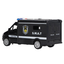 Kids Alloy Police Car Toy with Sound &amp; Light, 16.5x6x7cm