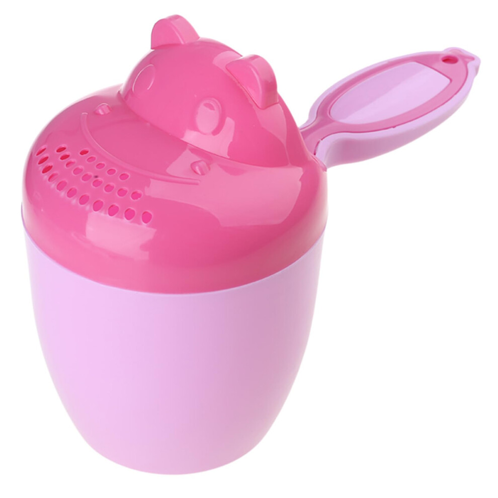 Cartoon Baby Bath Rinse Cup Detachable Waterfall Shampoo Rinser For Newborns Tub Compatible White