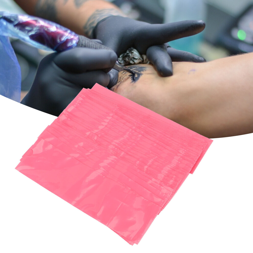 Pink 200Pcs Waterproof Tattoo Pen Covers, 18X5cm Disposable Protective Bags