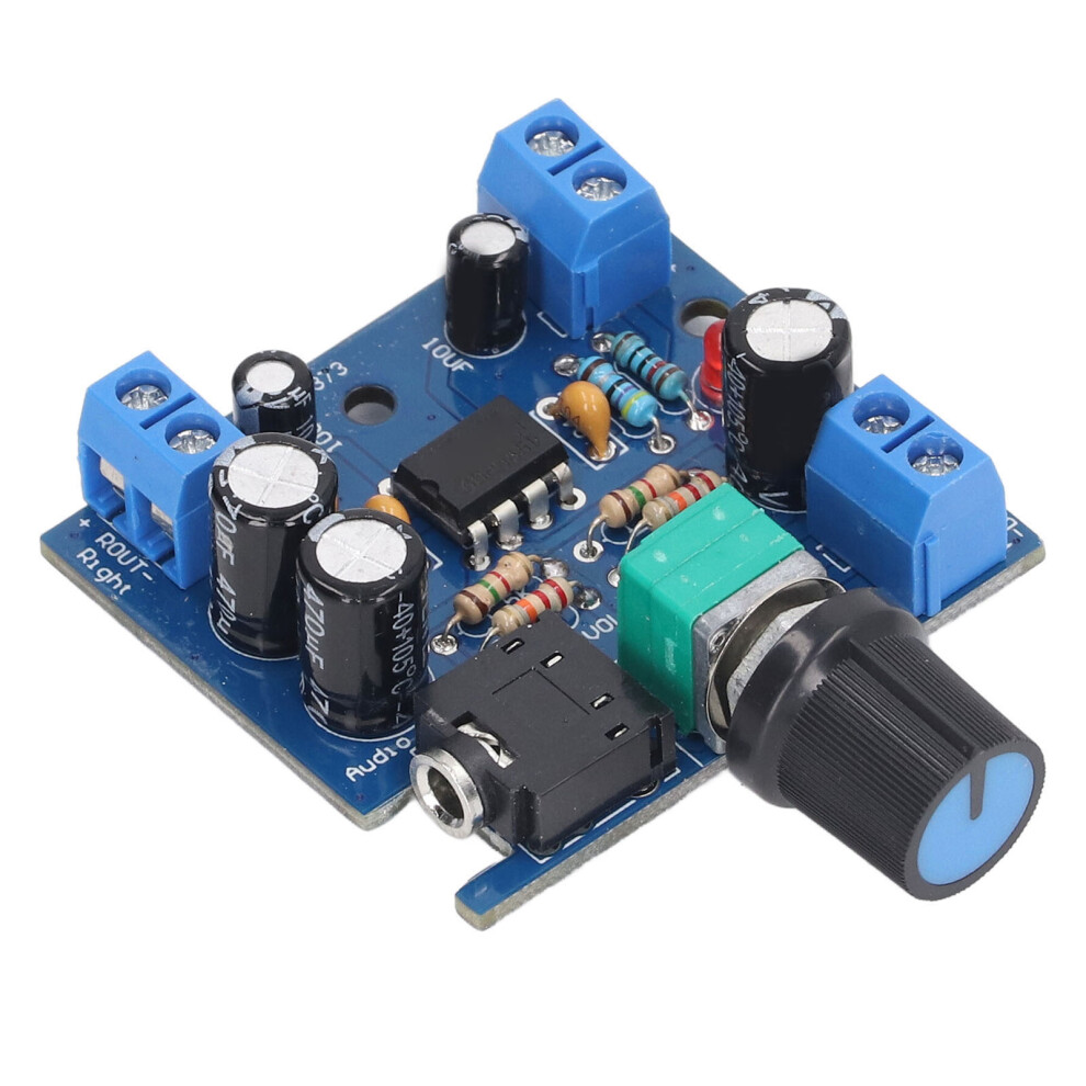 15W Dual Channel Audio Amplifier Board With Volume Control, 5-12V 7681354526915