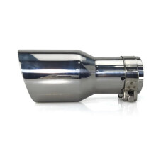Car Tip Tail Muffler 20cm Tailpipe Length 63mm Inlet Exhaust Tip 2.5 Inch Inlet 3.5 Inch Outlet