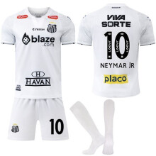 (26) Santos FC Kinder- und Erwachsenen-Trainingsanzug mit Socken Nr. 10 Neymar 26