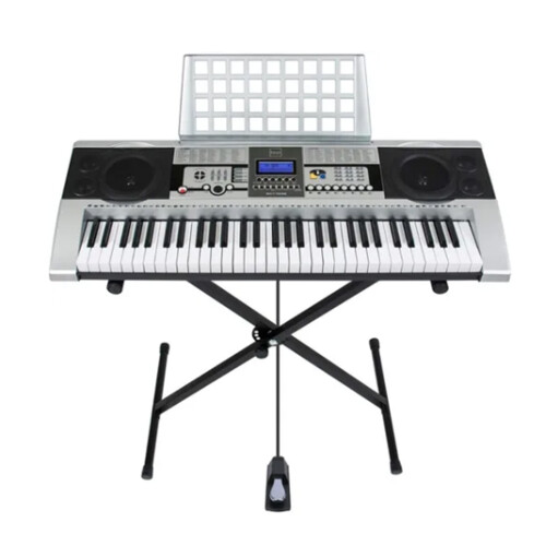 Stable Keyboard Sustain Pedal with Anti-Slip Features - Silver 2