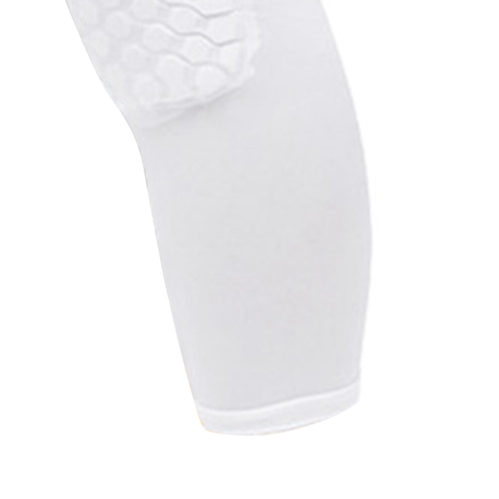 2Pcs Unisex Honeycomb Anti-Collision Knee Sleeves, M, White, 160-175Cm 9421354545206