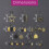 NEO Neo 110PC Christmas Black&Gold Shatterproof Bauble 6