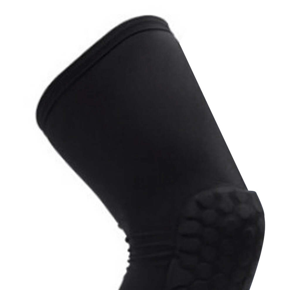 Unisex Microfiber Knee Brace 2PCS Compression Sleeve for 160-175CM Black