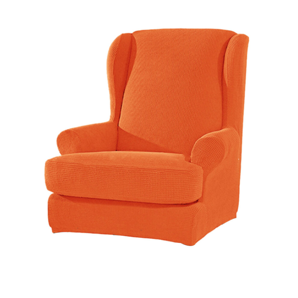 (orange) 2pcs/set Wing Chair Covers Provide Soft And Elastic For Easy To-image-OPC-PMFBYHX-NEW