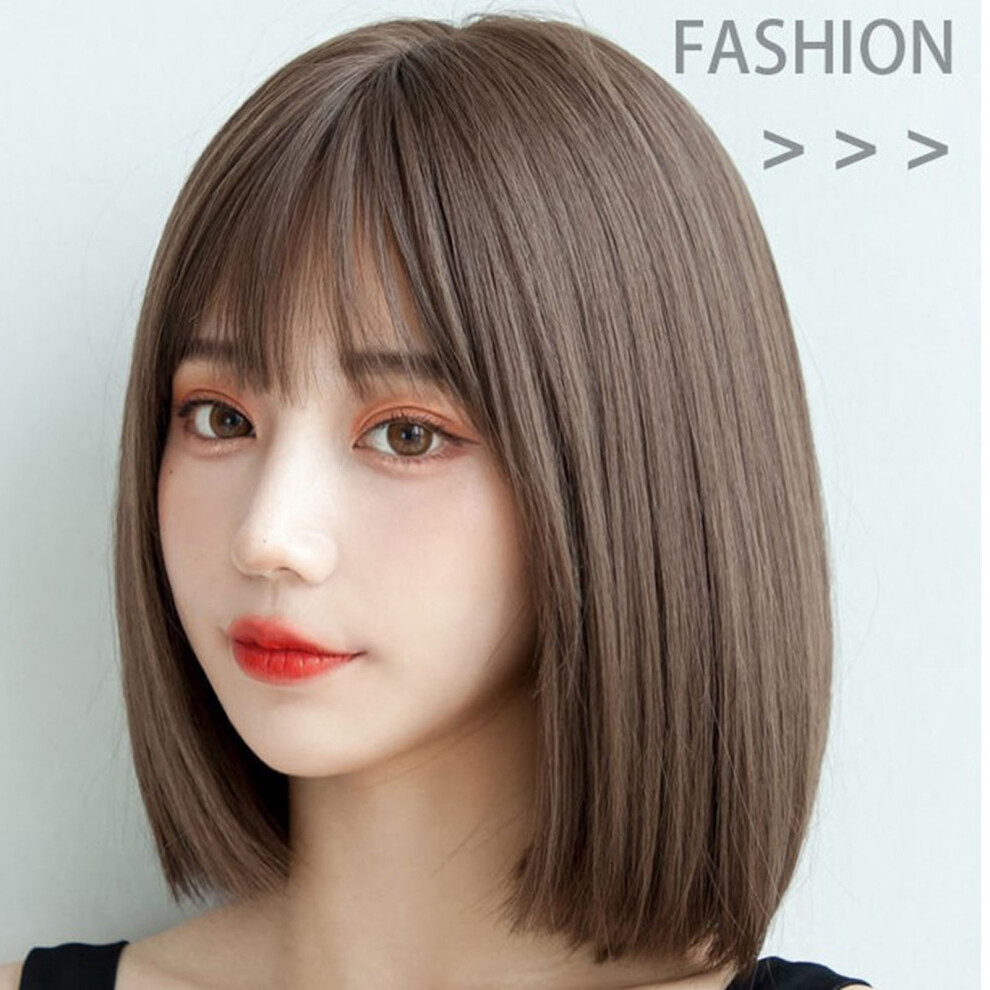 Elegant Deep Brown Short Bob Wig for All Face Shapes Stylish Cut