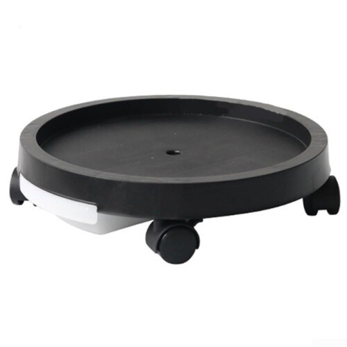 Flowerpot Tray Base With Rotating Wheels For Effortless Plant Relocation 400mm Diameter