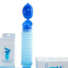 Blau 750ml Unisex-Reise-Urinalflasche für Erwachsene 15 cm Kompakt Wiederverwendbar