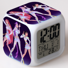 K-pop Demon Hunters Clock with LED Night Light(E)