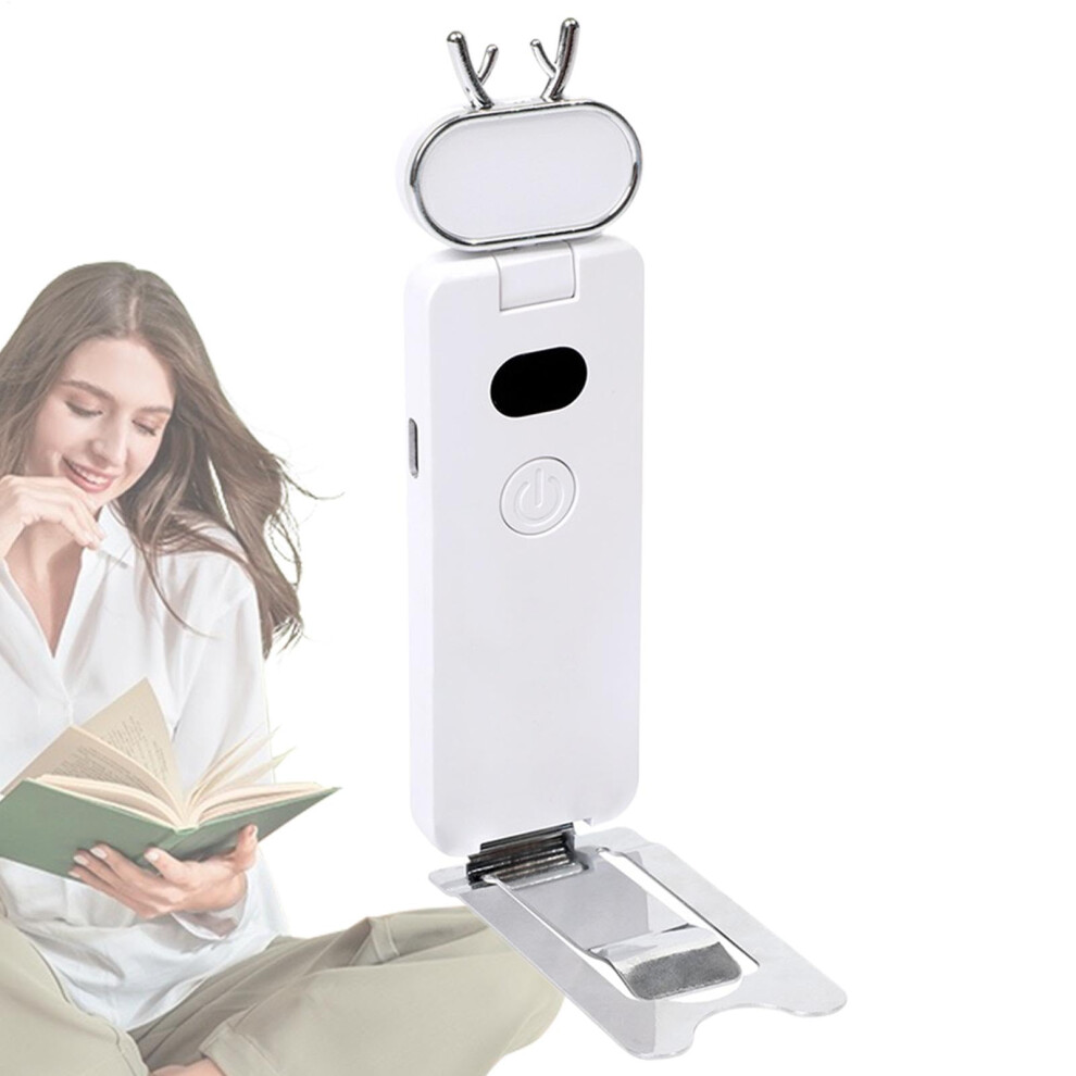 Clip For Reading Usb Rechargeable Book Lamp 3-Color Weight Clip Dimmable 80-Hr Runtime Light/White 9354506511142