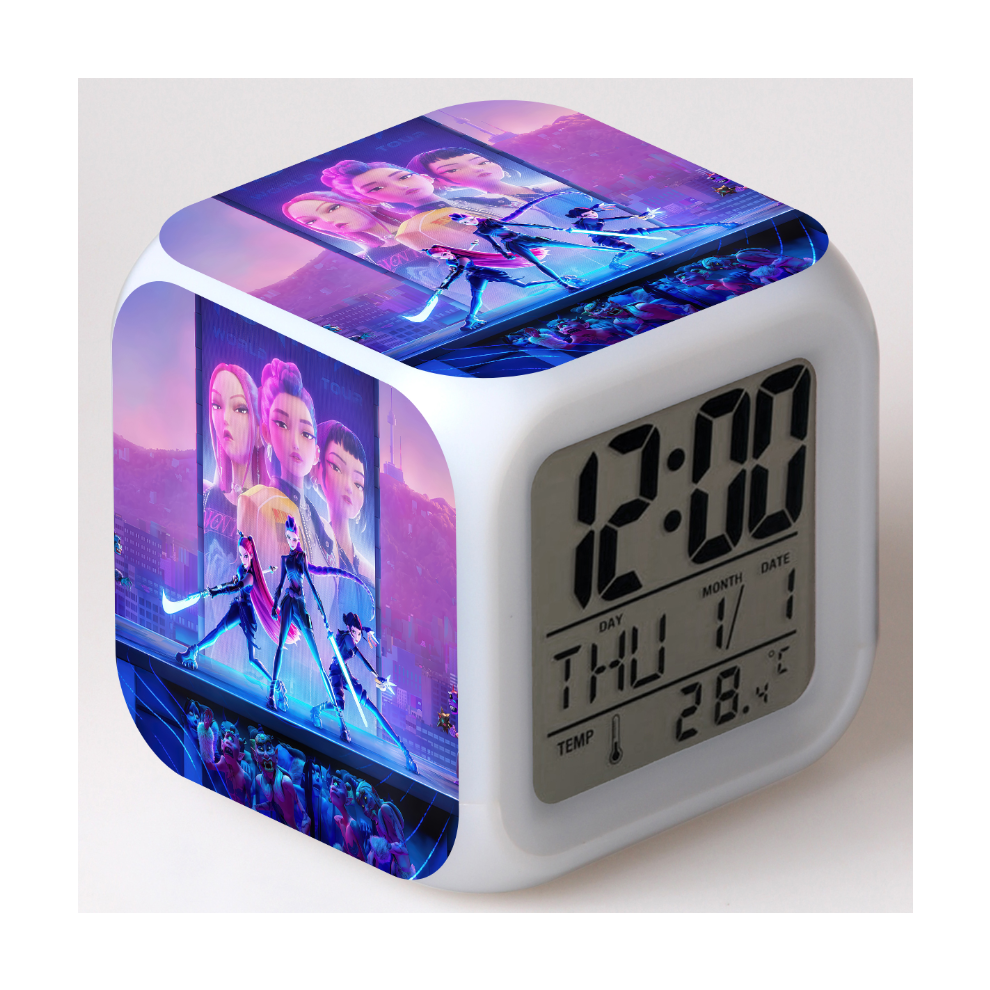 K-Pop Demon Hunters Clock With Led Night (F) Light