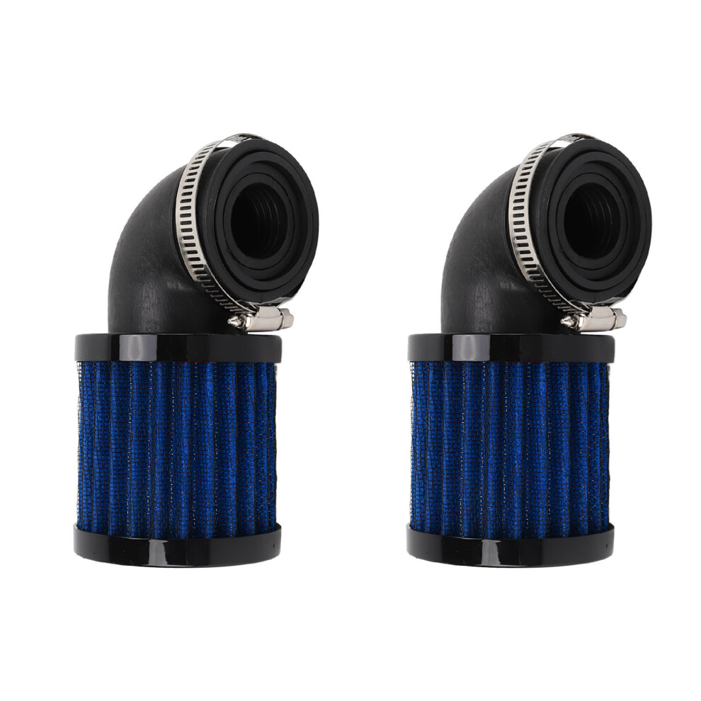 Universal 28-48Mm Air Filter For 50Cc-125Cc Moped Atv Dirt Bike - Black/Blue 4901354551667