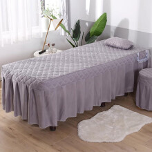 Massage Bed Cover Grey/A 70x190cm (R) With Skirt Face Hole Breathable Washable Spa Massage Table Accessory