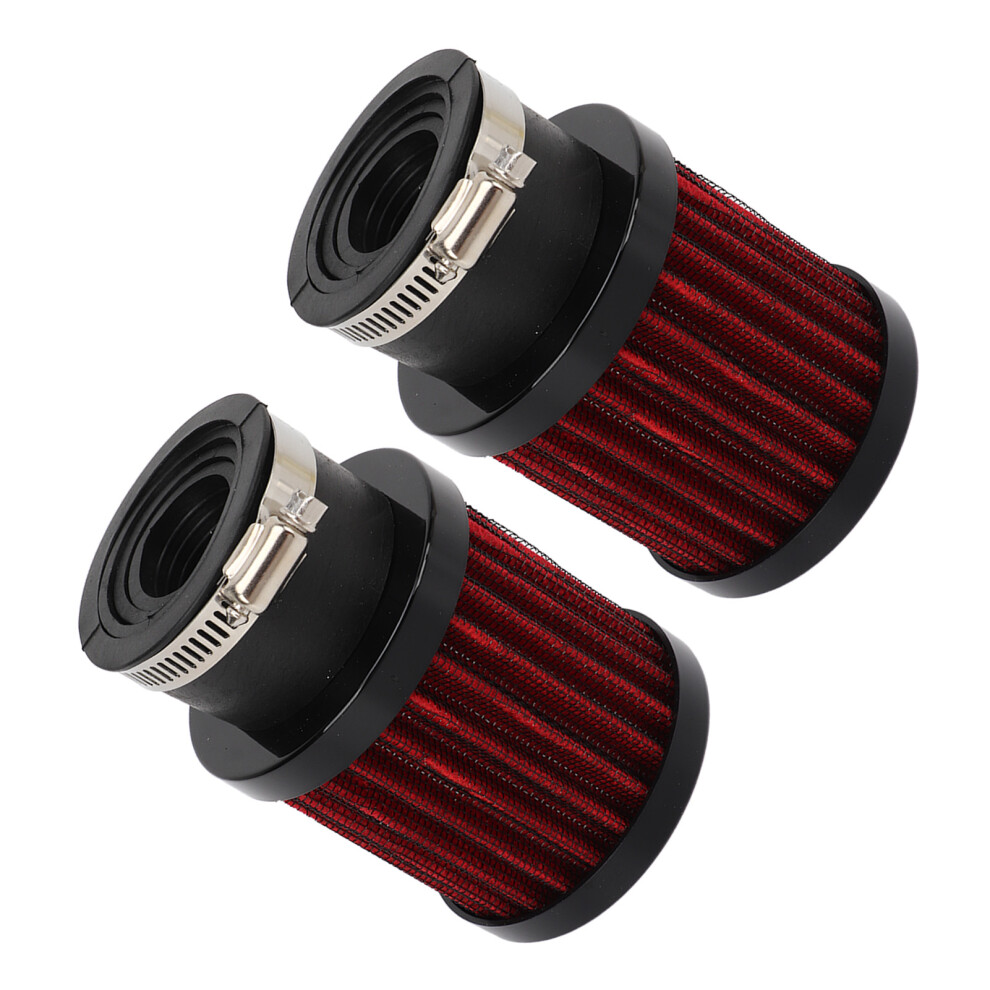 Universal 28Â48Mm Motorcycle Air Filter For 50Cc-125Cc Dirt Bike Atv Grey/Red 8481354551837