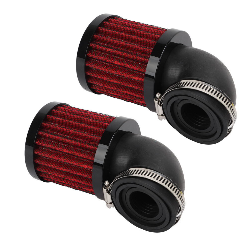 Universal 28-48Mm Carburetor Air Filter For 50Cc-125Cc Scooter Atv Black/Red 4971354551585