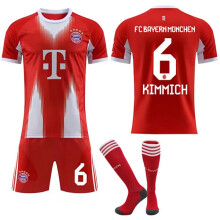 (24) Bayern München Heimtrikot für Kinder und Erwachsene, Sporttrikot Nr. 6, KIMMICH 24