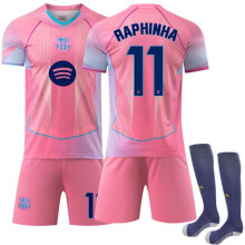 Maillot domicile FC Barcelone Édition Spéciale Enfant N11 Raphinha N11 Raphinha N11 Raphinha 26
