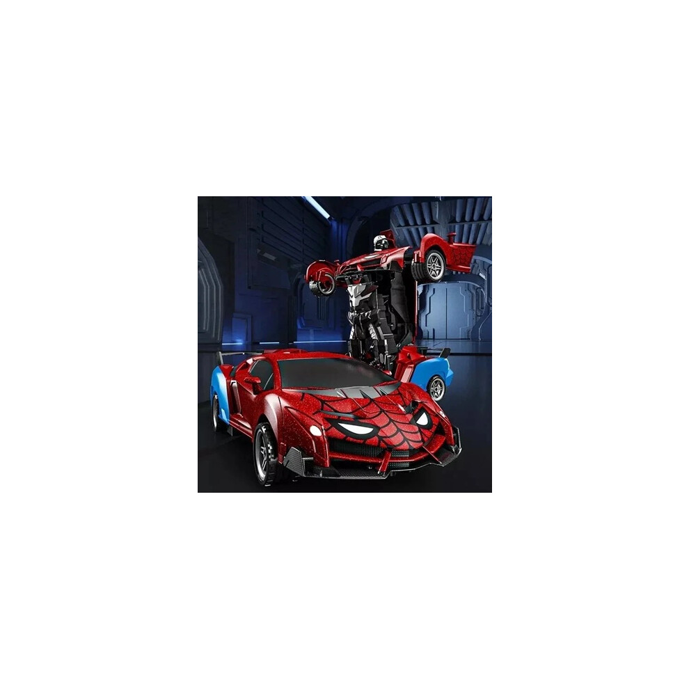 Sammar Gifts Spiderman Transforming Avengers Radio Remote Control Car 360 Stunt
