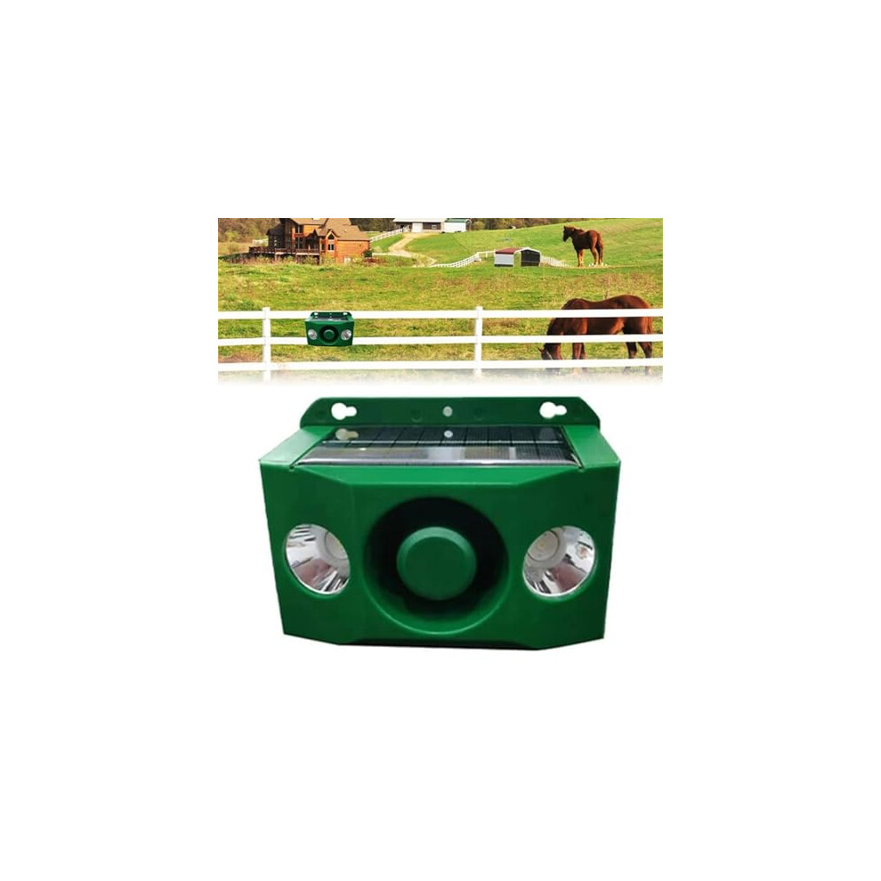 Solar Motion Sensor Warning Lights Outdoor With Loud Alarm And Flashing Alarm Two Spotlights For Orchards Farms Barns-image-OPC-PMFCHY2-NEW