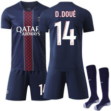 (26)Paris Saint-Germain Home Kinder Erwachsenen Sport-Trainingsanzug Nr. 14 D.Doue-XF26-{sl} 26