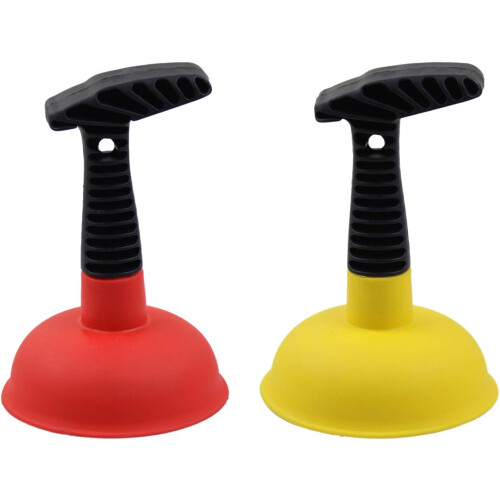 Home Essential Drain Unblocker Handheld Pipe Cleaner For All Pipe Types User Friendly Solid Yellow Plastic 1