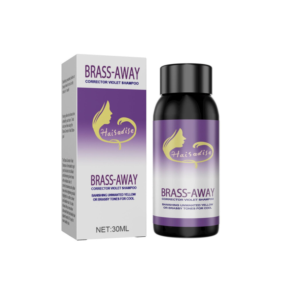 Gray 30Ml Shampoo For Fixing Hair Color, Color-Correcting Formula, Neutral Pigment, Travel-Size
