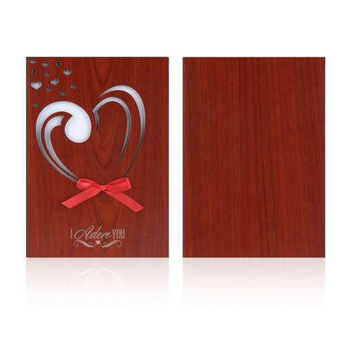 Tarjetas De Huecos De Madera Con I Adore You 2
